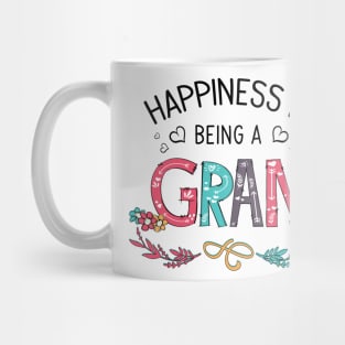 Happiness Is Being A Gran Wildflowers Valentines Mothers Day Mug